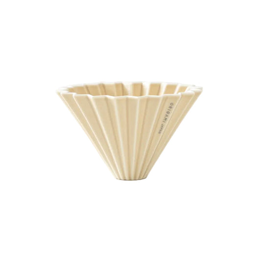 Origami - Pour Over Coffee Dripper - Porcelain - Matte Beige