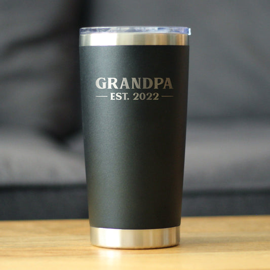 Grandpa est. 2022 - Bold - 20 oz Coffee Tumbler