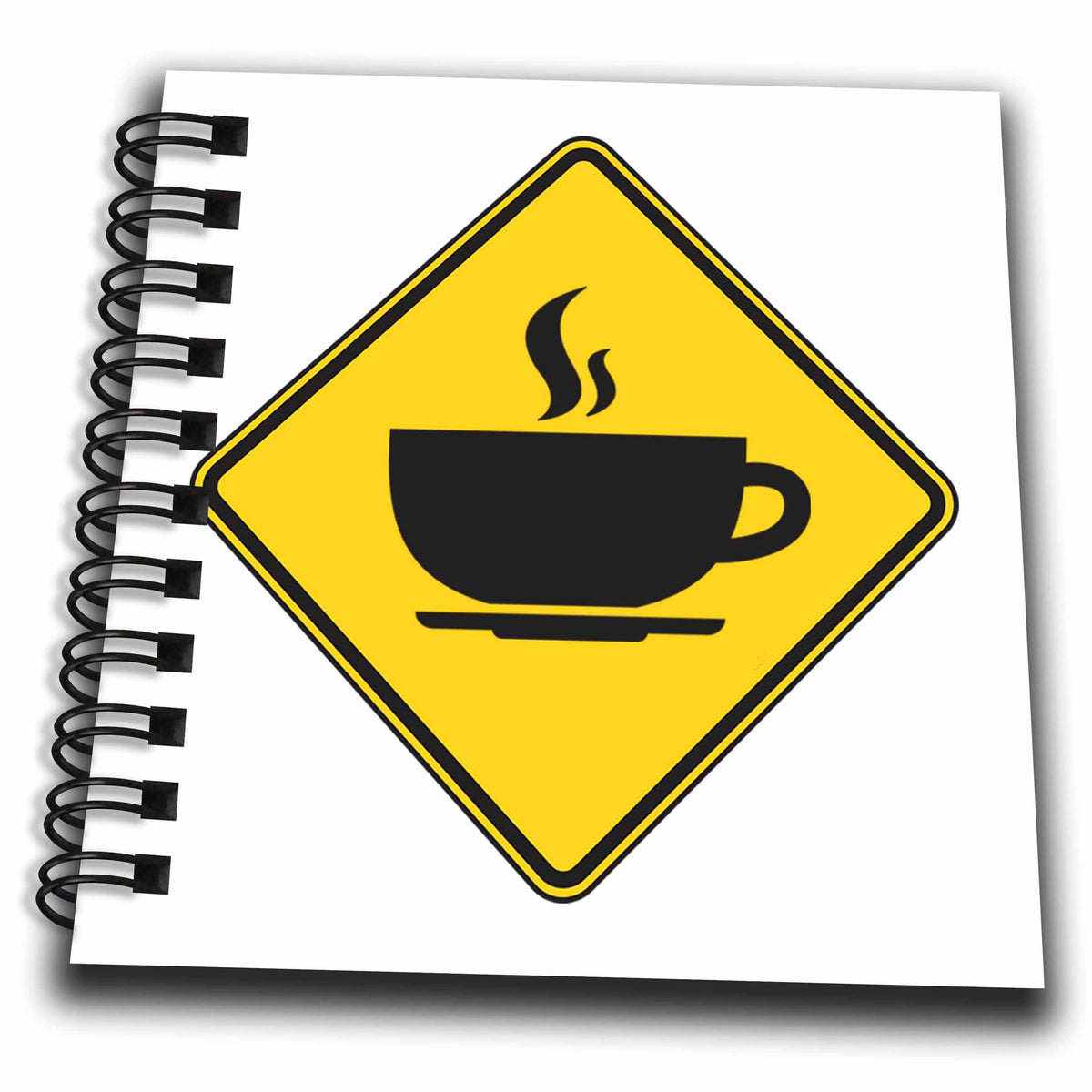 3dRose Edge of Night Design – Coffee - Image of Coffee Zone Sign - Drawing Books (db_350584)