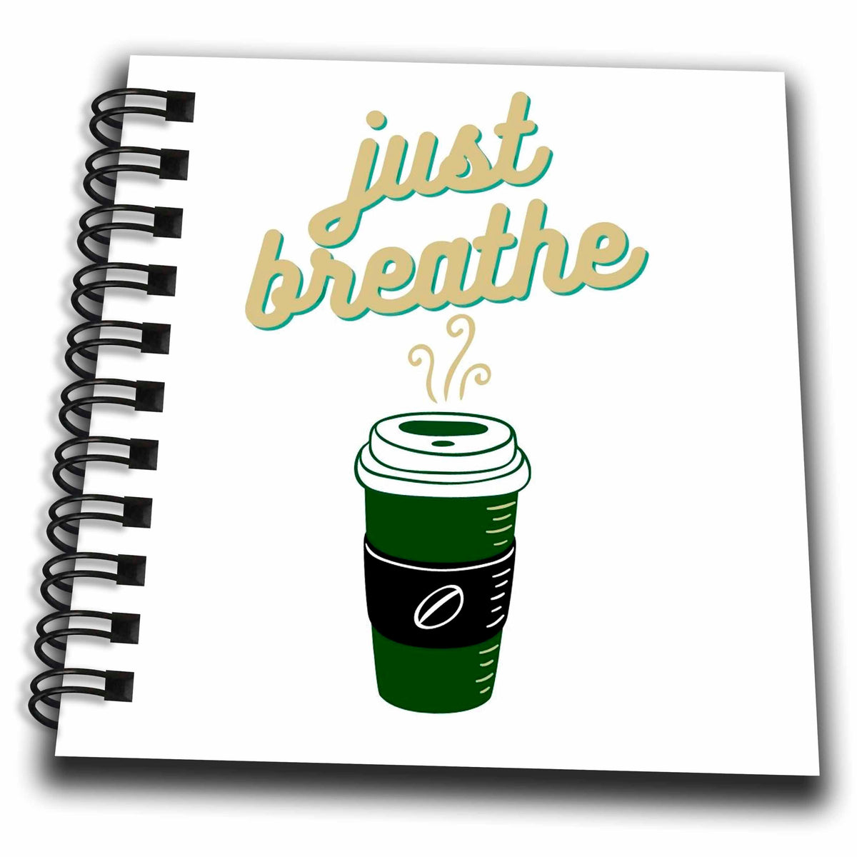 3dRose 3dRose- Coffee quotes - Creative and Inspirational Coffee Quotes - Drawing Books (db_358618)