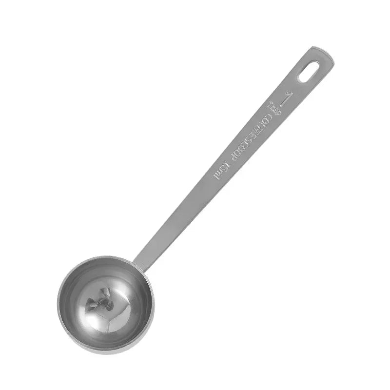 15/30ml Stainless Steel Measuring Spoon Powder Pressing Spoon Coffee Spoon with Scale Household Seasoning Spoon Measuring Spoon