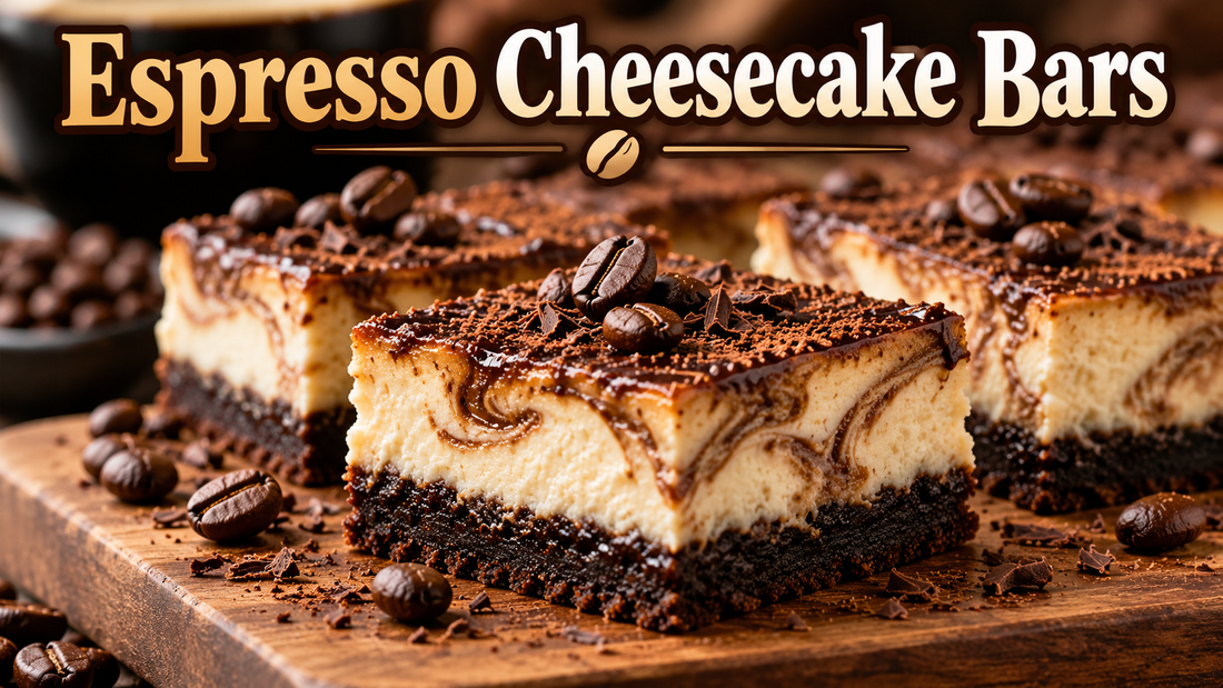 Espresso Cheesecake Bars