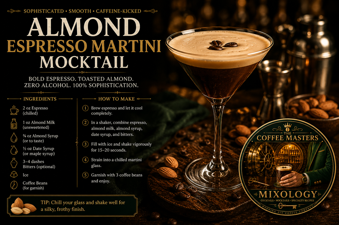 Almond Espresso Martini Mocktail