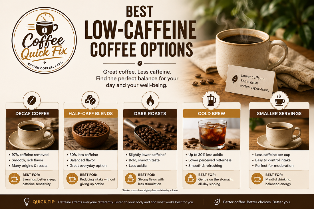 Best Low-Caffeine Coffee Options | Coffee Quick Fix