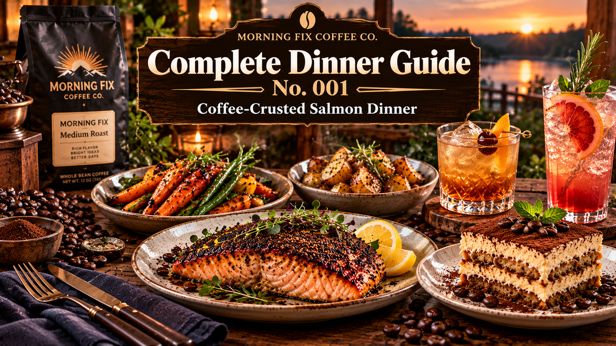 Complete Dinner Guide No. 001 | Coffee-Crusted Salmon – Morning Fix ...