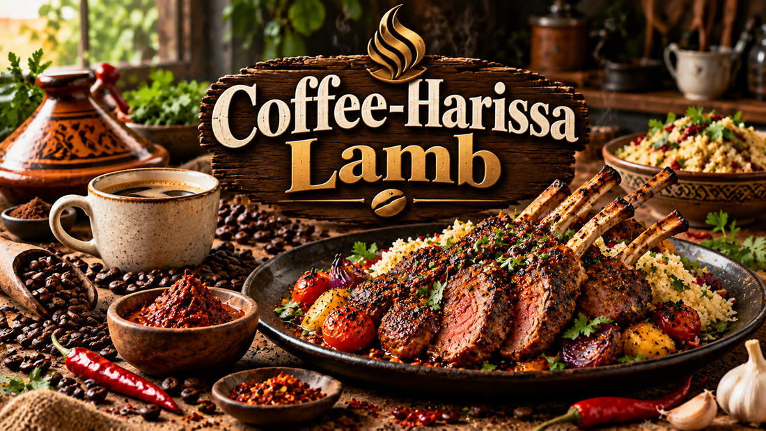 Coffee-Harissa Lamb