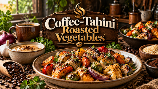 Coffee-Tahini Roasted Vegetables