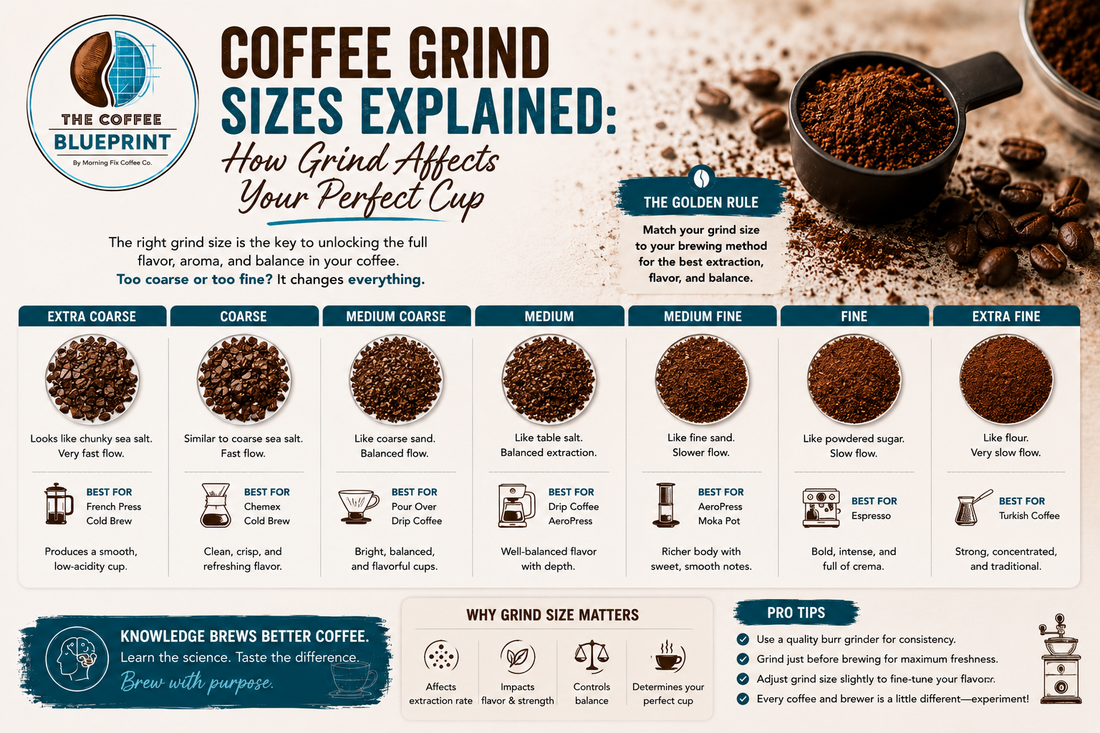 Coffee Grind Sizes Explained: How Grind Affects Your Perfect Cup