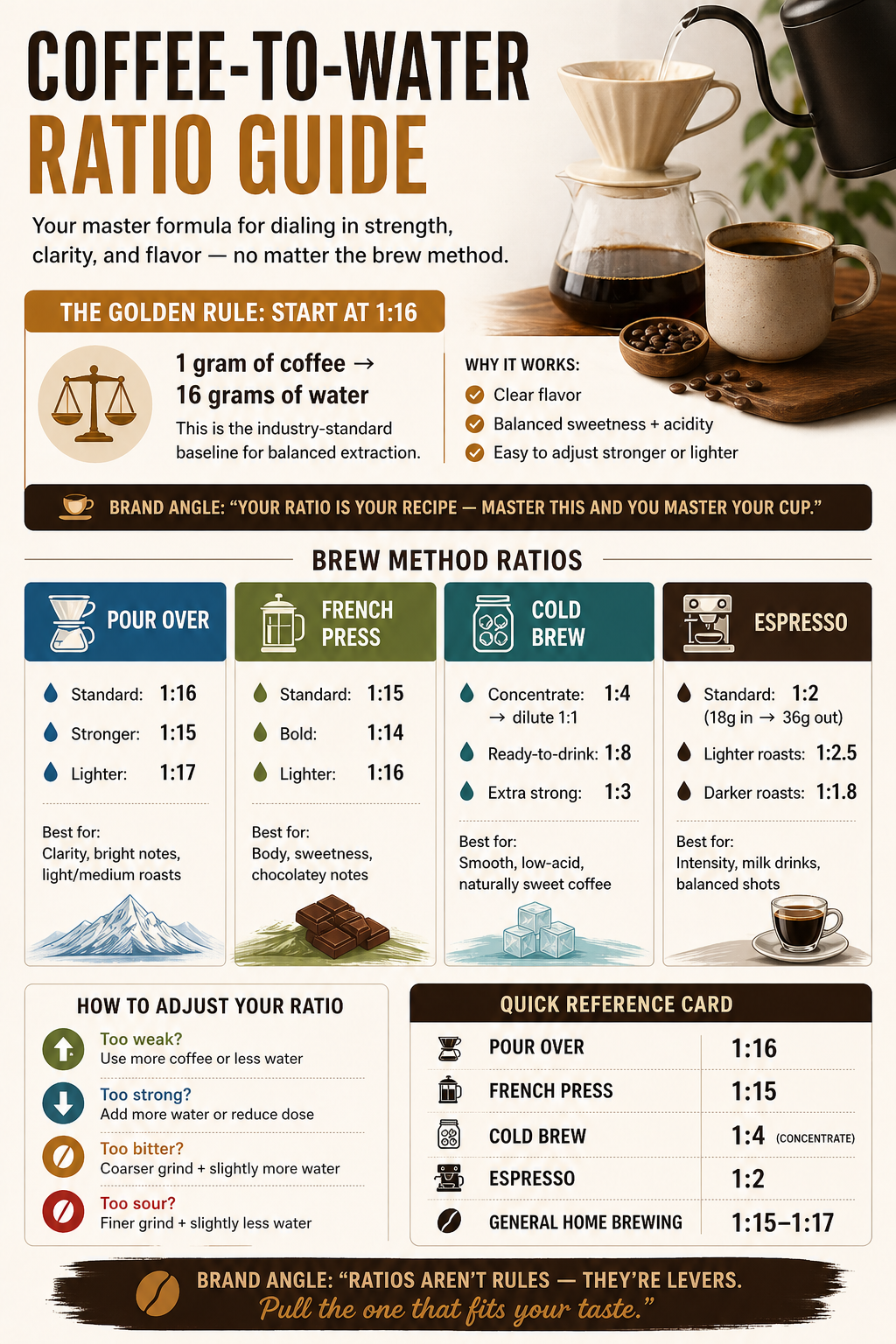 Coffee‑to‑Water Ratio Guide