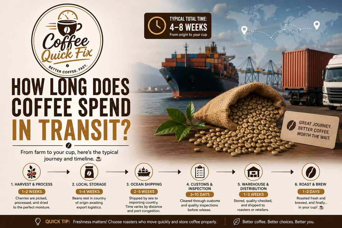 Coffee Quick Fix | How Long Does Coffee Spend in Transit?