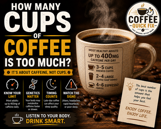 Coffee Quick Fix | How Many Cups of Coffee Is Too Much?