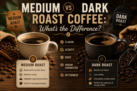 Medium vs Dark Roast Coffee: What’s the Difference?