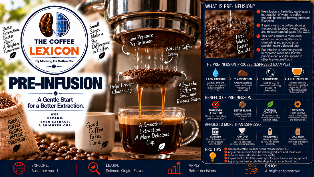 The Coffee Lexicon | Pre Infusion