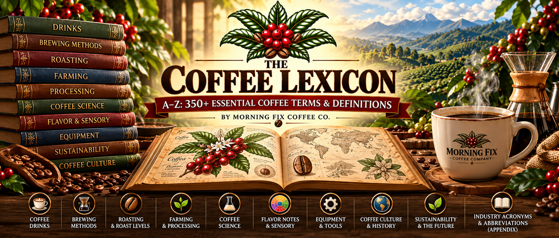 The Coffee Lexicon A–Z: 350+ Essential Coffee Terms & Definitions
