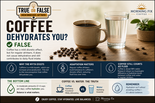 True or False: Coffee Dehydrates You