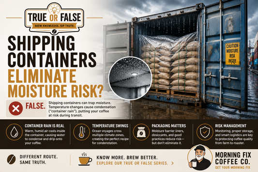 True or False — Shipping Containers Eliminate Moisture Risk.