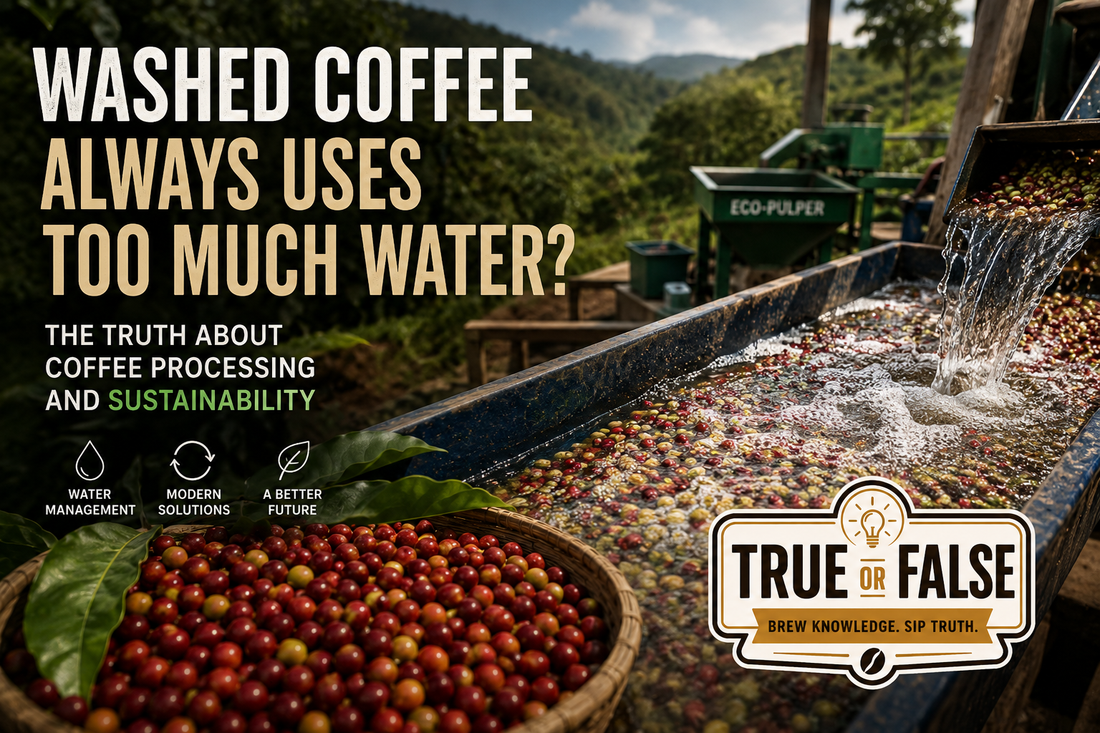 True or False | Washed Coffee Always Uses Too Much Water.
