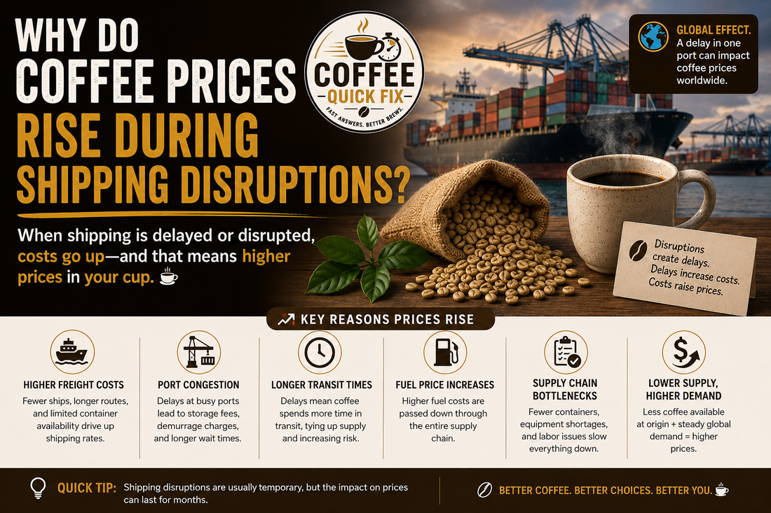 Coffee Quick Fix | Why Do Coffee Prices Rise During Shipping Disruptions?