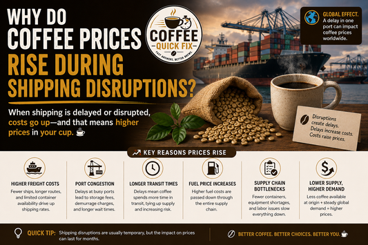 Coffee Quick Fix | Why Do Coffee Prices Rise During Shipping Disruptions?