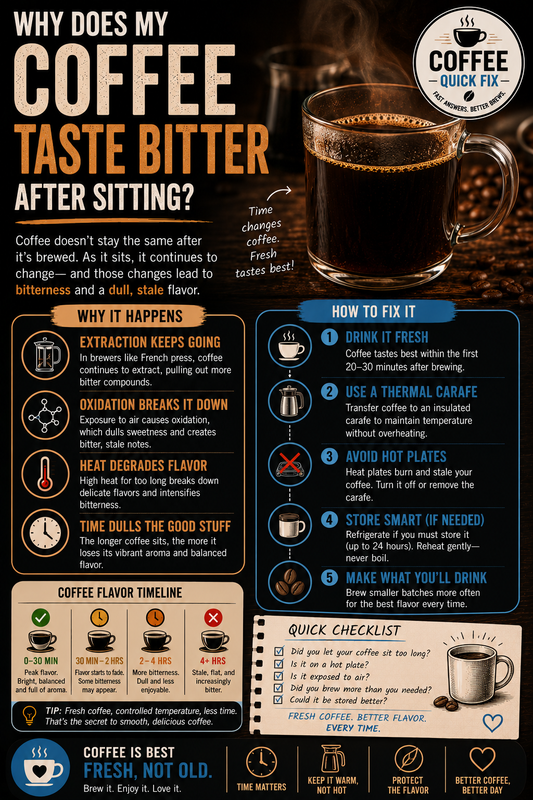 Why Does My Coffee Taste Bitter After Sitting?