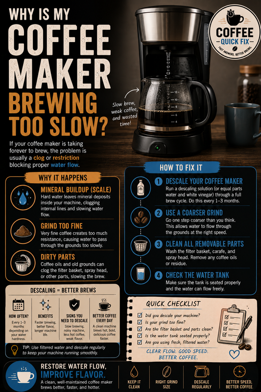 Why Is My Coffee Maker Brewing Too Slowly?