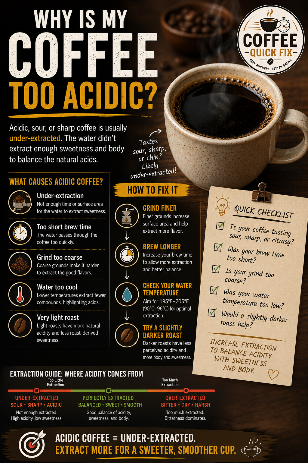 Why Is My Coffee Too Acidic?