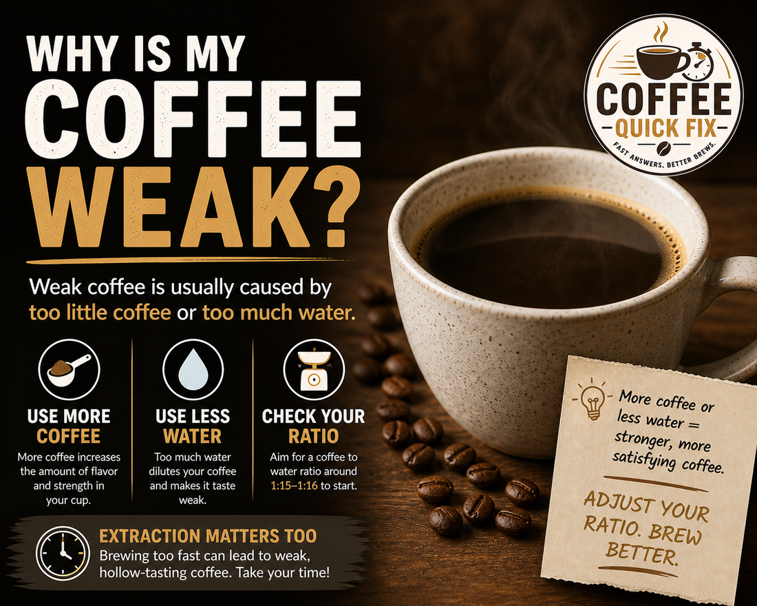 Why is My Coffee Weak? (Fix It Fast)
