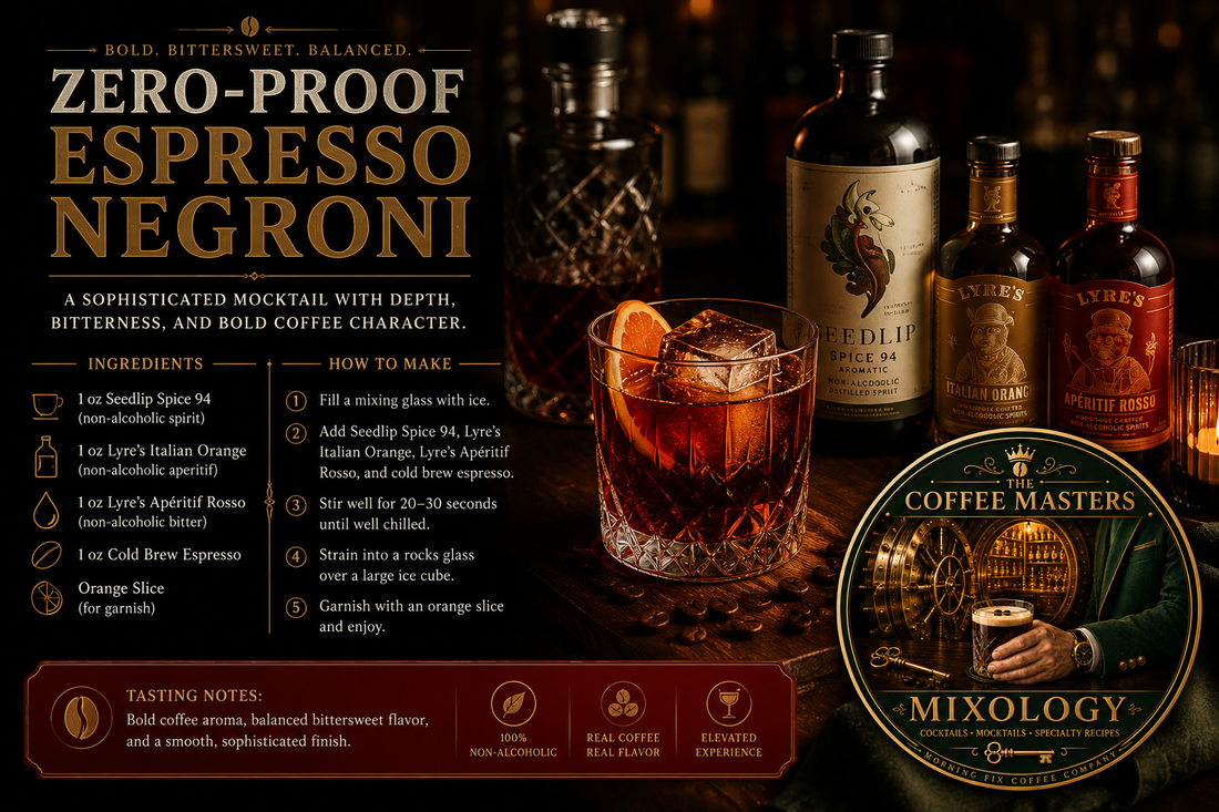 Zero‑Proof Espresso Negroni
