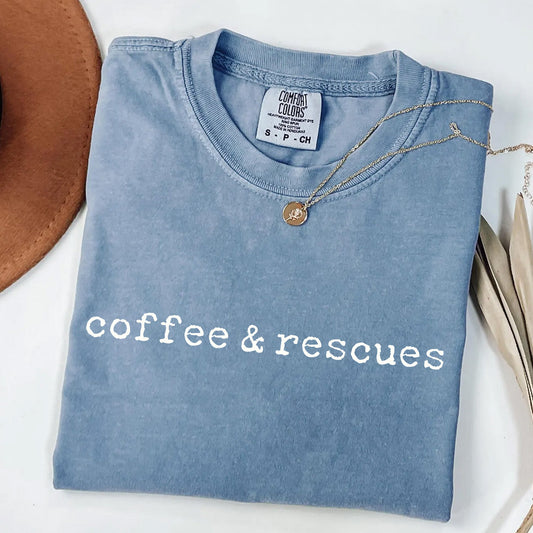 Coffee & Rescues - Dog Rescue T-Shirt