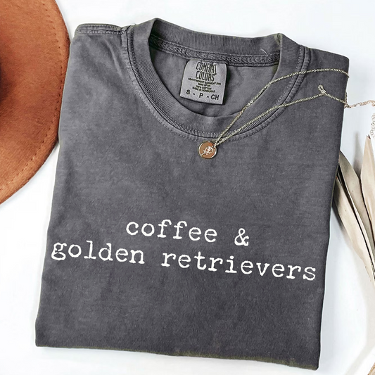 Coffee & Golden Retrievers T-Shirt
