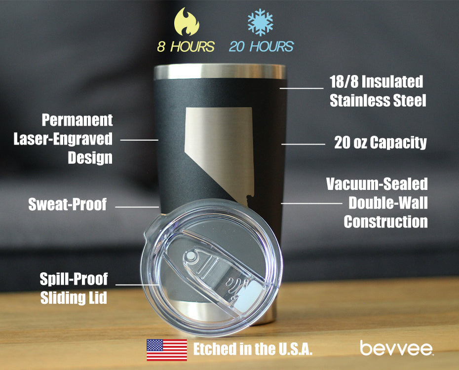 Nevada State Outline - 20 oz Coffee Tumbler
