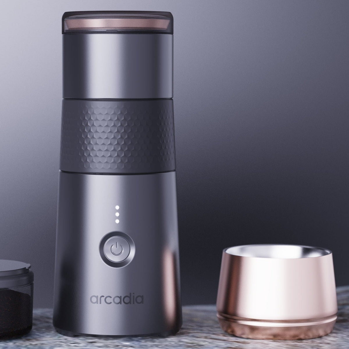 Arcadia Go Portable Rechargeable Turkish Coffee Maker, Black, US