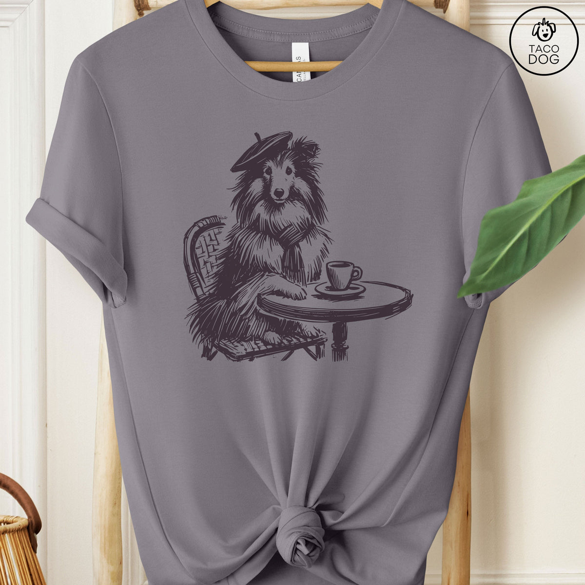 Sheltie Paris France Coffee T-Shirt
