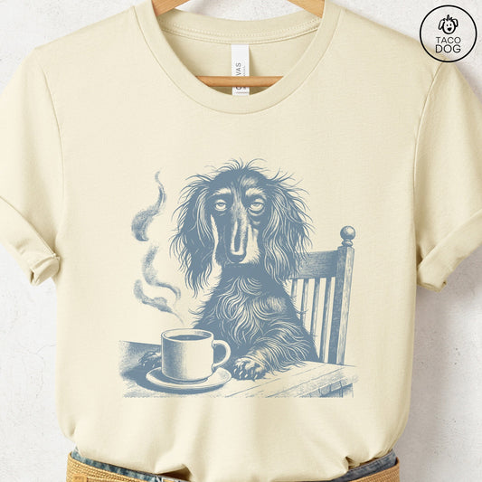 Dachshund Coffee Morning Mood T-Shirt