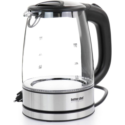 Better Chef 360 Degree Glass Cordless Electric Kettle - 1.7 Liters - S - IM-174B