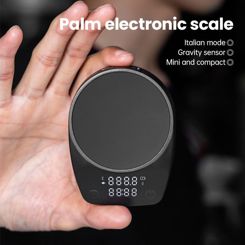 Mini Electronic Coffee Scale - Timed Weighing, Perfect for Italian Beans, Home & Coffee Bars