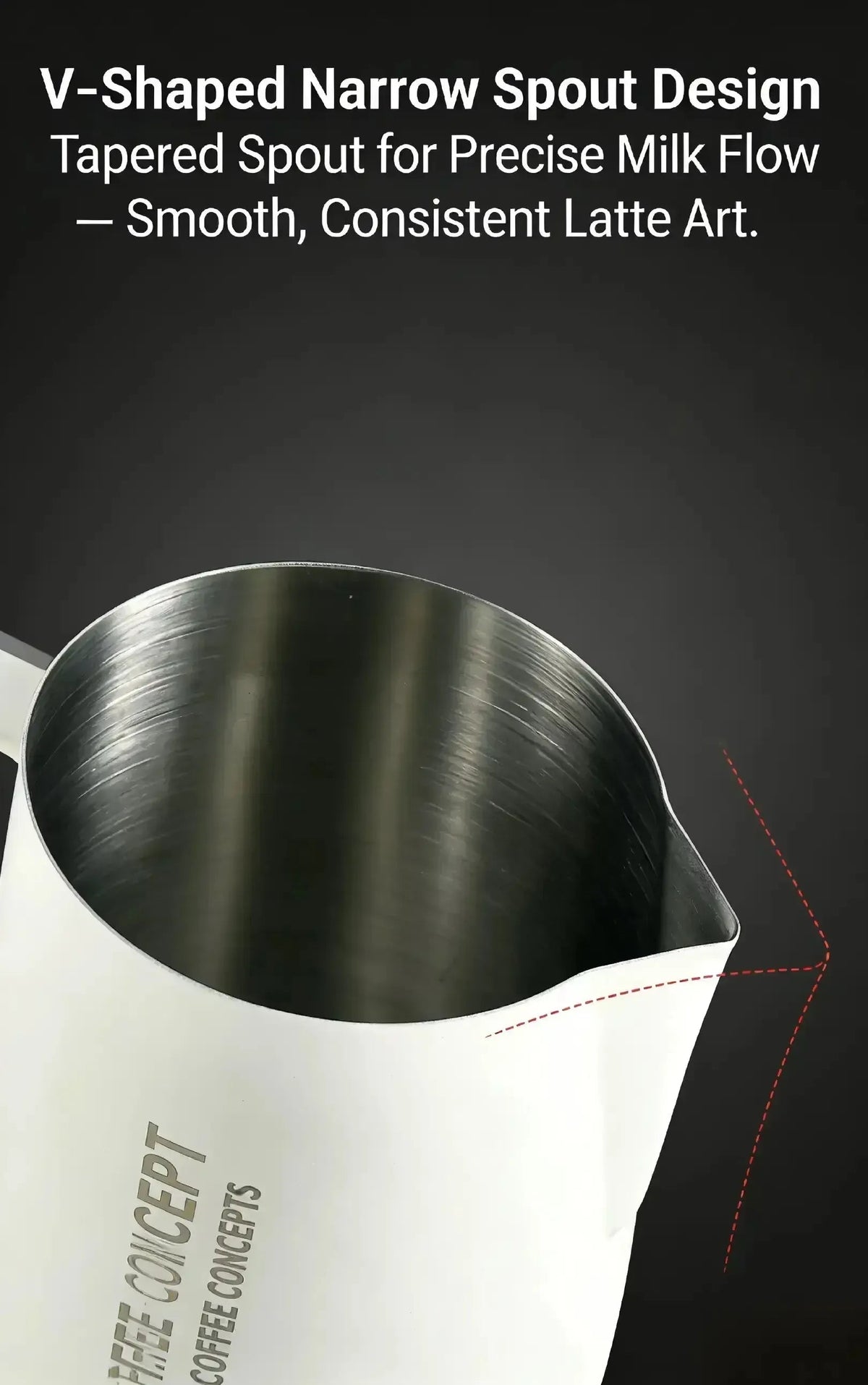 Pro Latte Art Pitcher - Eagle Beak Precision Spout 400ml/600ml, Advanced Patterns Under $25