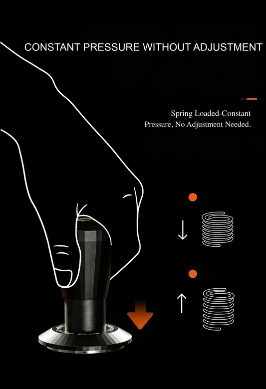 Black Myth Impact Tamper - 30LB Constant Force Spring Espresso Tamper Under $49