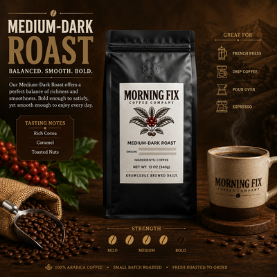 Medium-Dark Roast Coffee