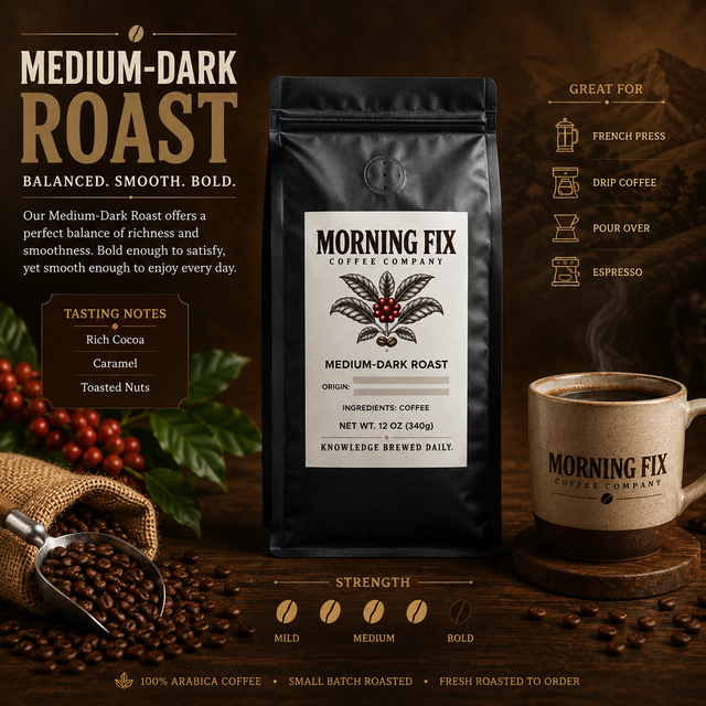 Medium-Dark Roast Coffee