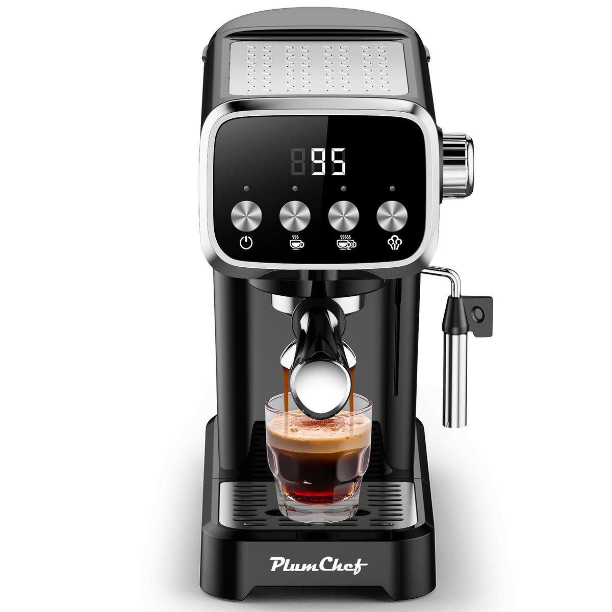 20BAR Slim Vertical Espresso Machine with Professional Pump - Stainless Steel