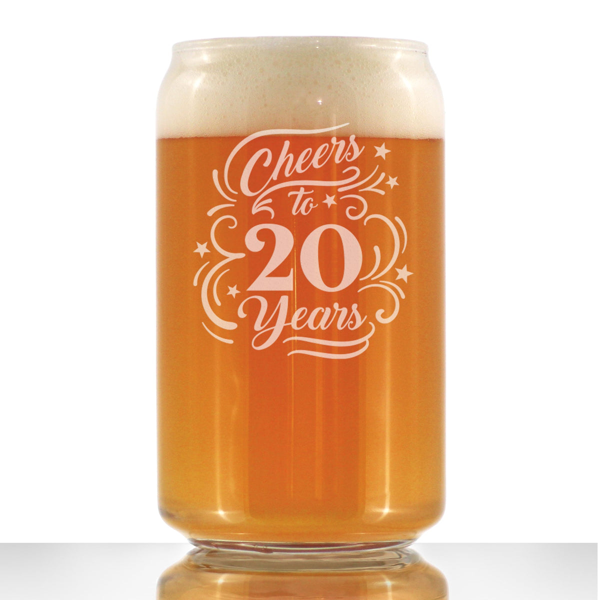 Cheers to Years - Anniversary Party Cups & Decor - Engraved Glasses & Color Ceramic Coffee Mugs