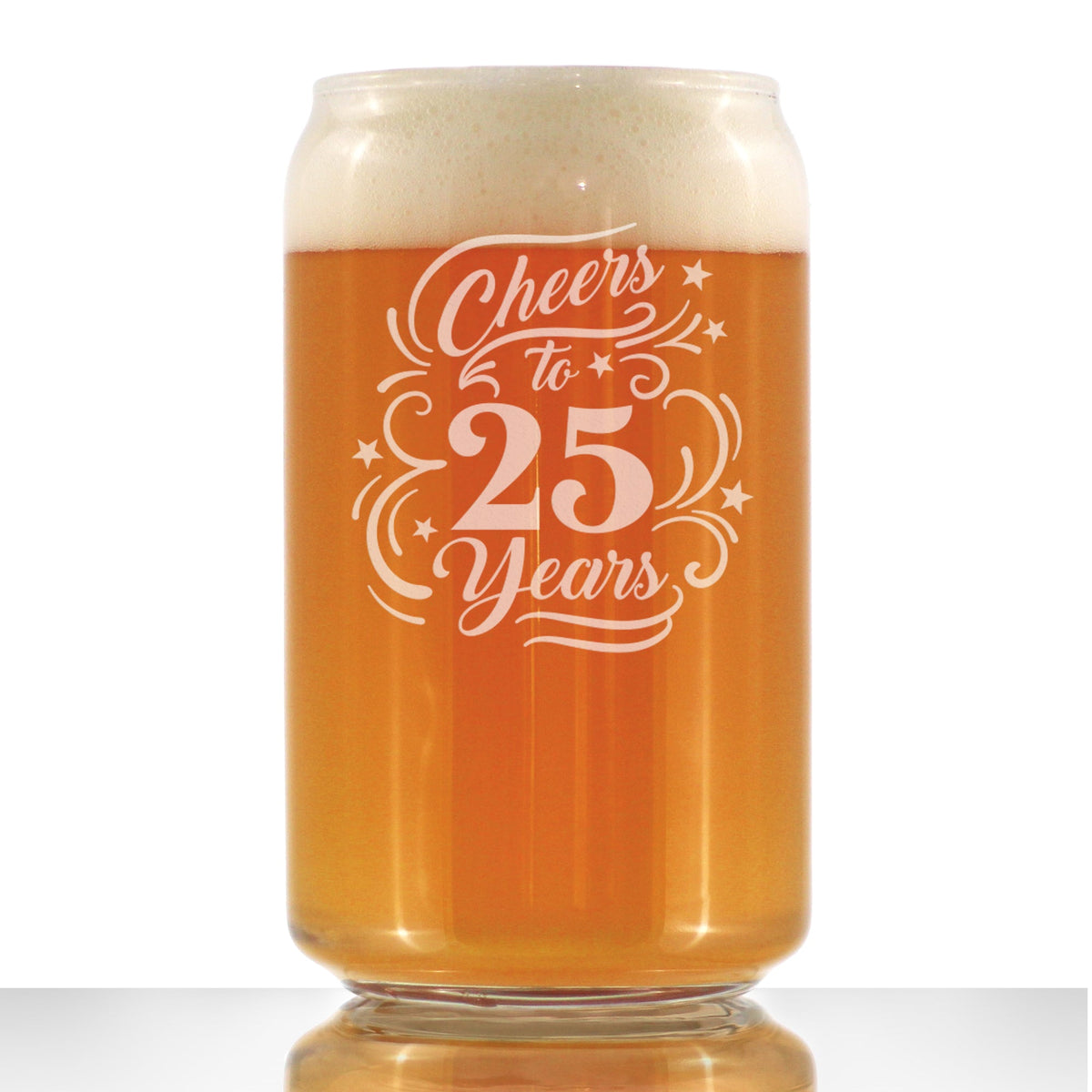 Cheers to Years - Anniversary Party Cups & Decor - Engraved Glasses & Color Ceramic Coffee Mugs
