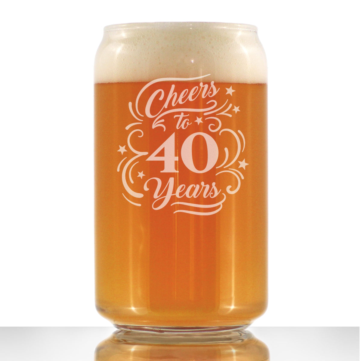 Cheers to Years - Anniversary Party Cups & Decor - Engraved Glasses & Color Ceramic Coffee Mugs