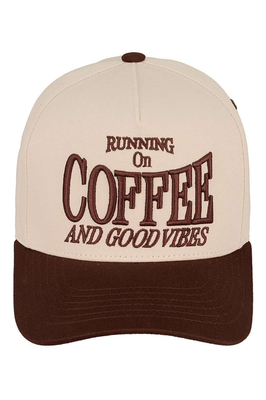 C.C RUNNING ON COFFEE AND GOOD VIBES Trucker Cap