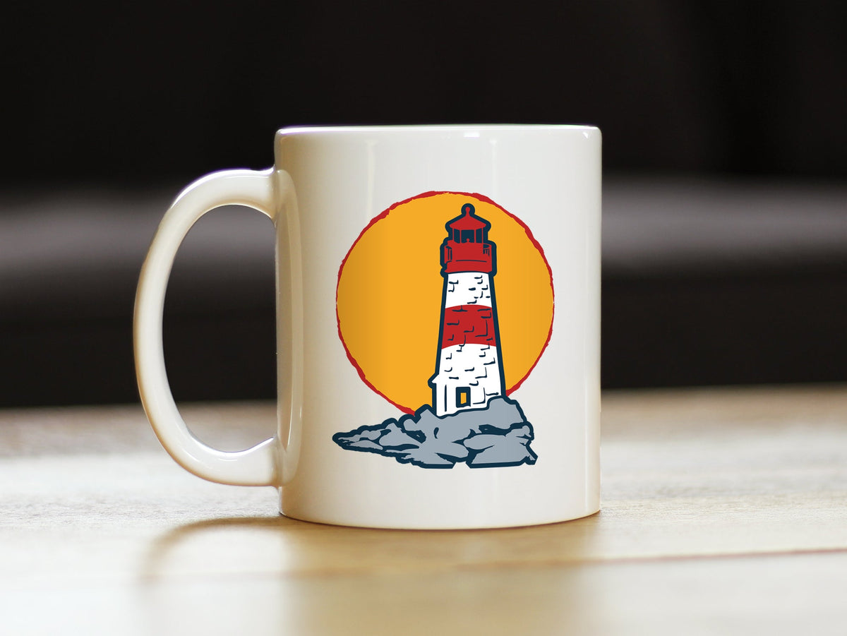 Lighthouse Coffee Mug Gifts for Women and Men - Nautical and Beach Coastal Decor