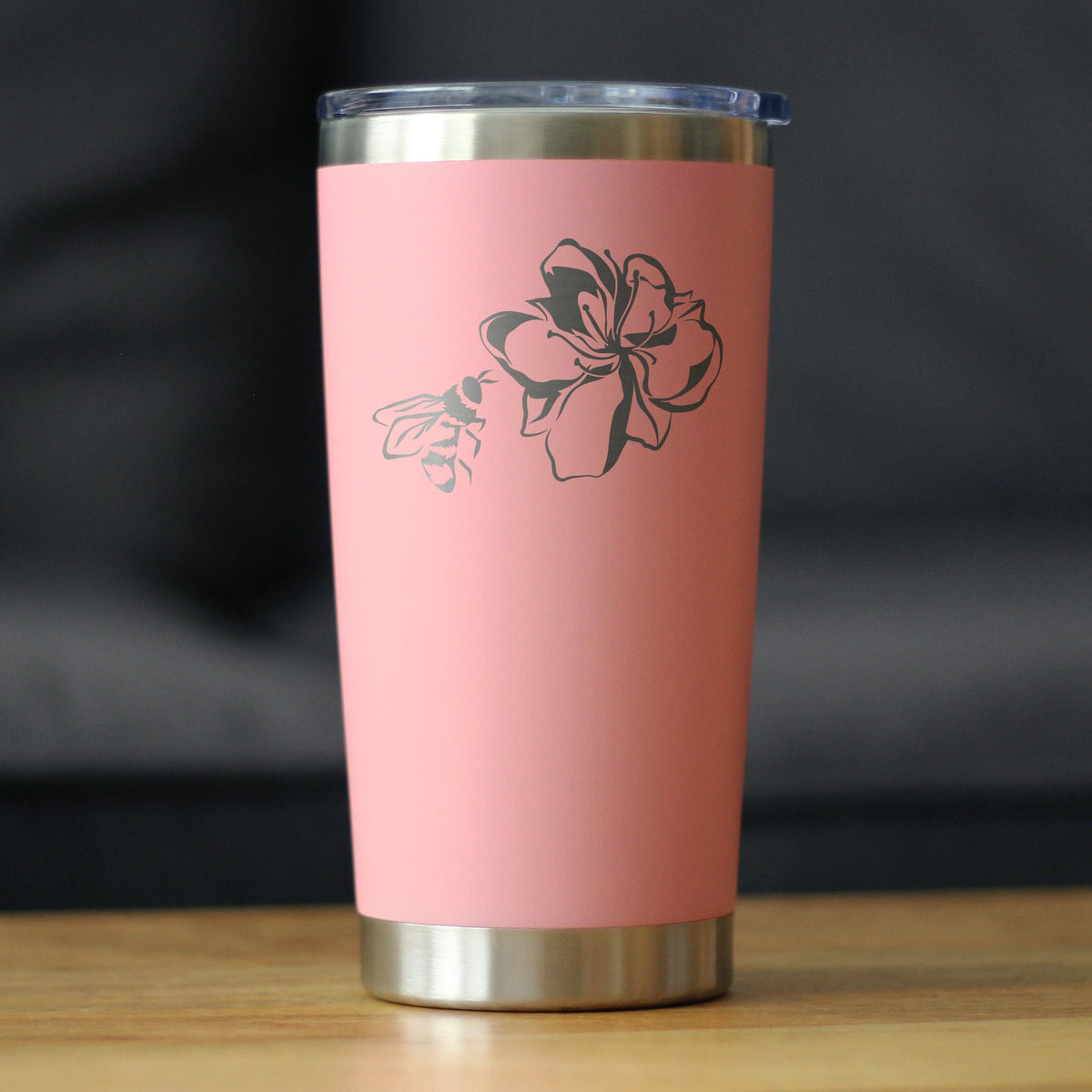 Bee Flower - Cute Gifts for Bumblebee & Nature Lovers - 20 oz Coffee Tumbler