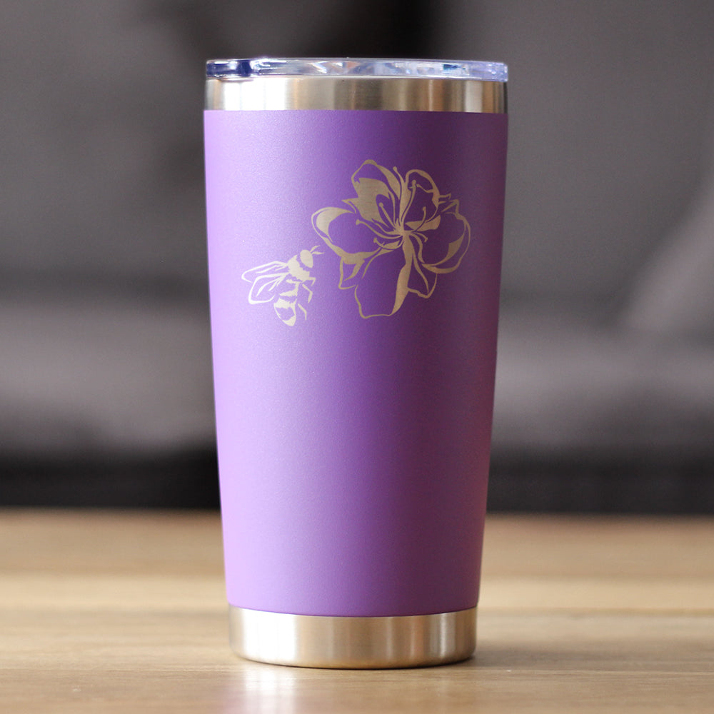 Bee Flower - Cute Gifts for Bumblebee & Nature Lovers - 20 oz Coffee Tumbler