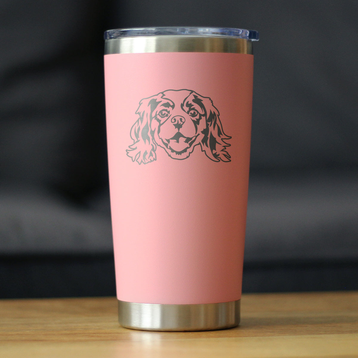 Cavalier King Charles Spaniel Face - 20 oz Coffee Tumbler