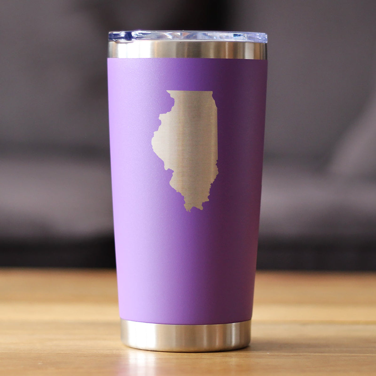 Illinois State Outline - 20 oz Coffee Tumbler